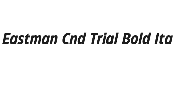 Eastman Cnd Trial Bold Ita Logo