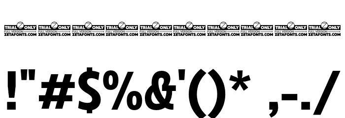 Eastman Cnd Trial Bold Font OTHER CHARS