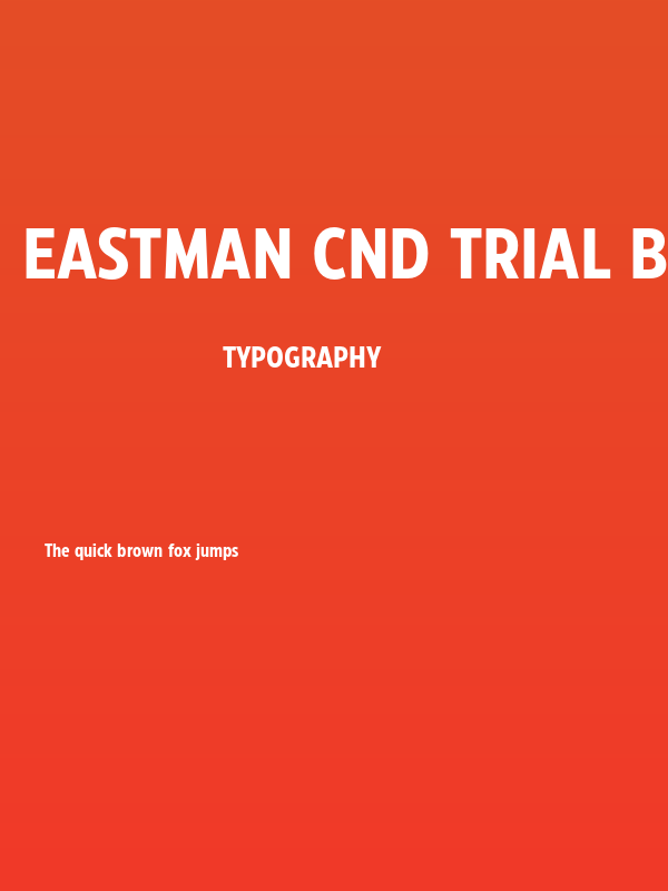 Eastman Cnd Trial Bold Poster