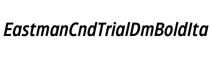 Eastman Cnd Trial DmBold Ita  Скачать бесплатные шрифты