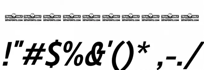 Eastman Cnd Trial DmBold Ita Font OTHER CHARS