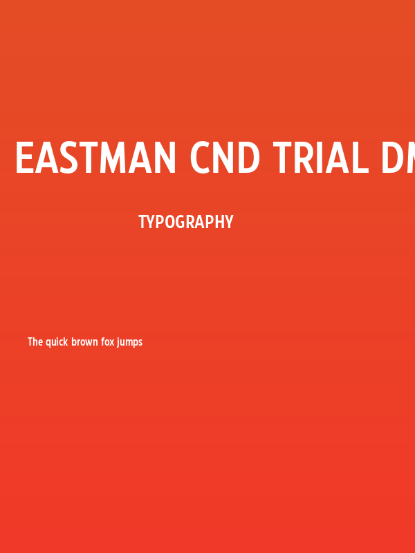 Eastman Cnd Trial DmBold Poster