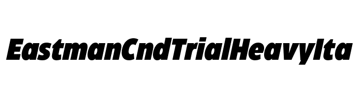 Eastman Cnd Trial Heavy Ita  font caratteri gratis