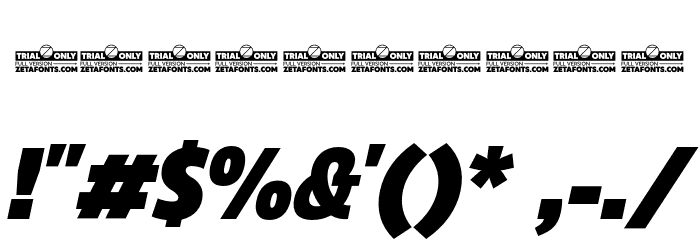 Eastman Cnd Trial Heavy Ita Font OTHER CHARS