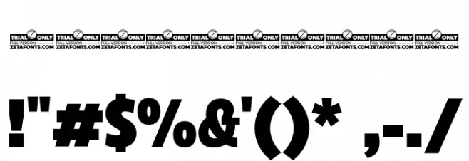 Eastman Cnd Trial Heavy Font OTHER CHARS