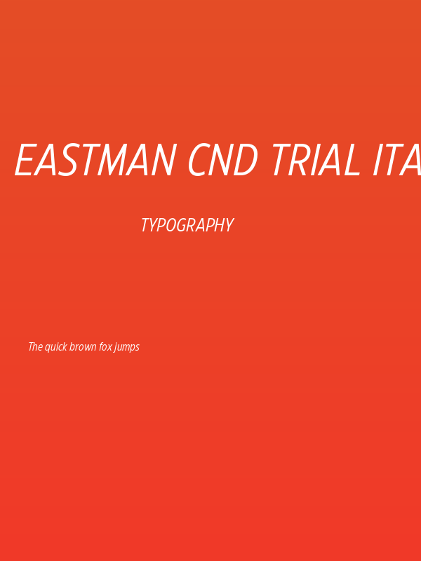 Eastman Cnd Trial Ita Poster