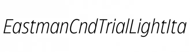 Eastman Cnd Trial Light Ita  免费字体下载