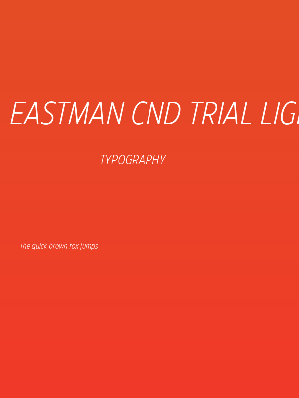 Eastman Cnd Trial Light Ita Poster