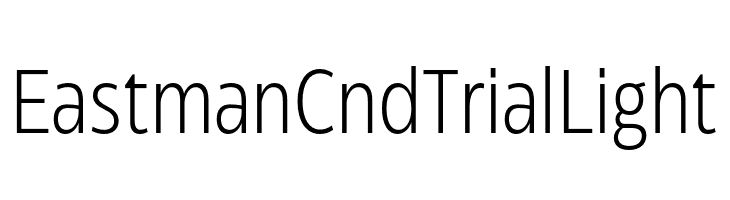 Eastman Cnd Trial Light  Скачать бесплатные шрифты
