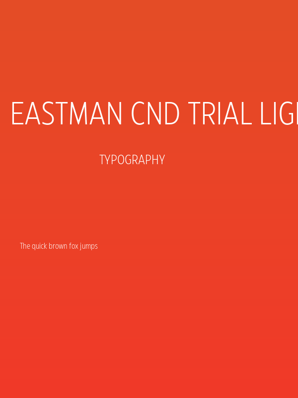 Eastman Cnd Trial Light Poster