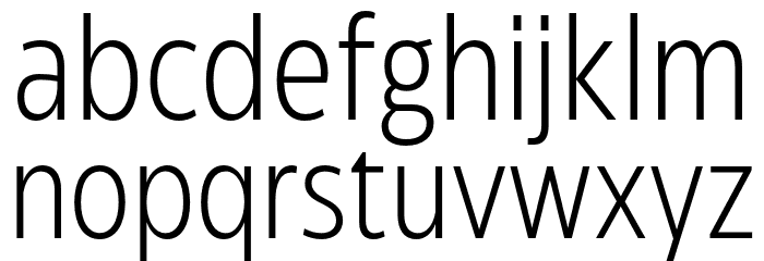 Eastman Cnd Trial Light Font LOWERCASE
