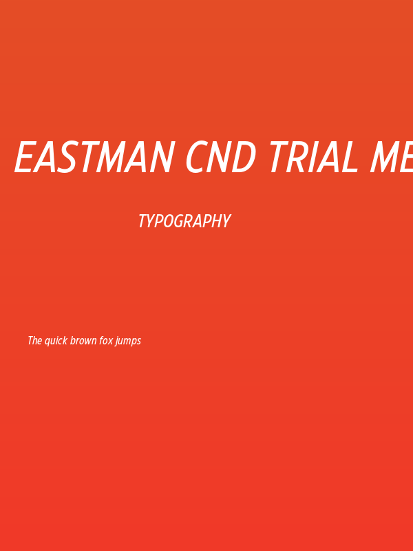 Eastman Cnd Trial Medium Ita Poster