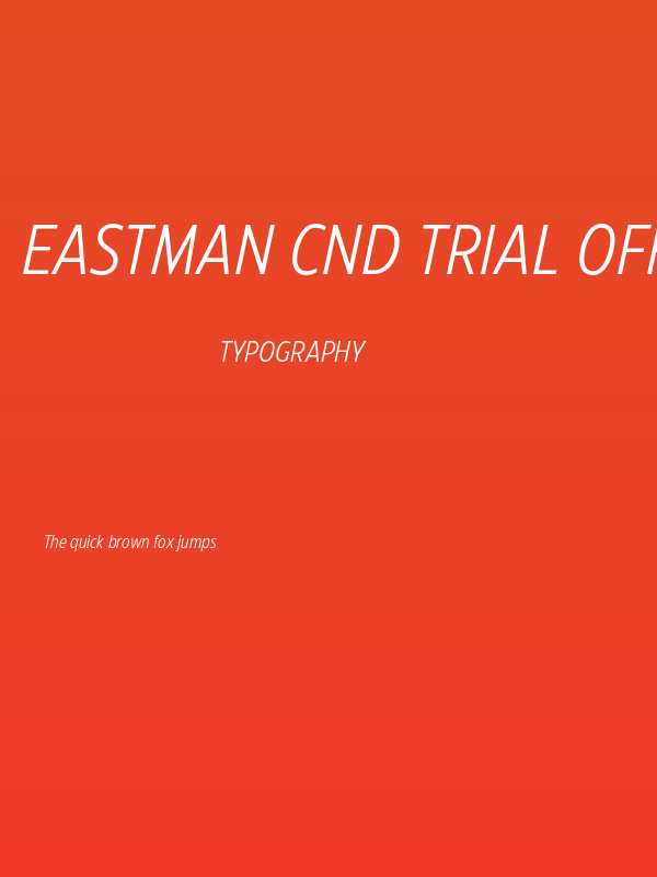 Eastman Cnd Trial Offset Ita Poster
