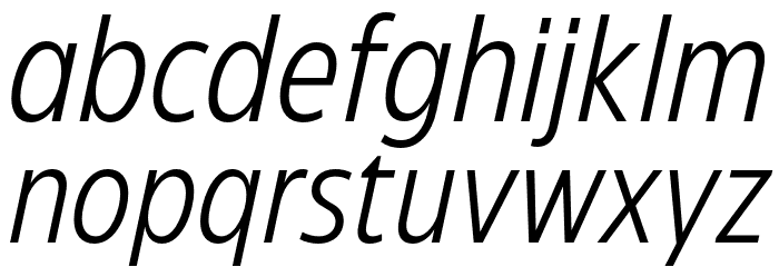 Eastman Cnd Trial Offset Ita Font LOWERCASE