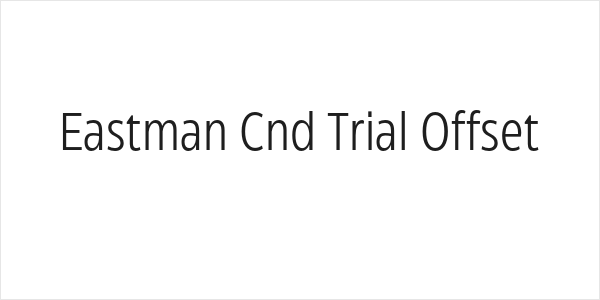 Eastman Cnd Trial Offset Logo