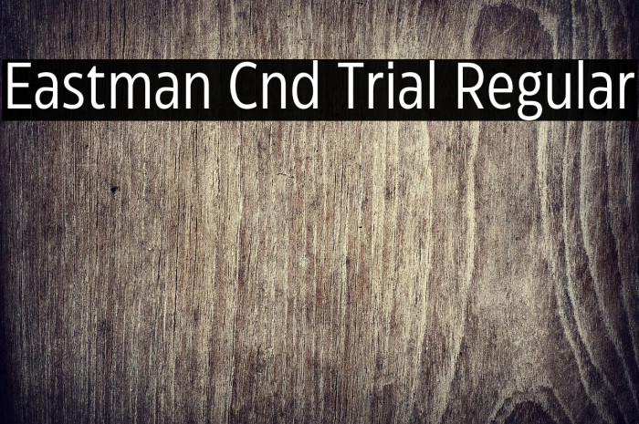 Eastman Cnd Trial Regular Example 3