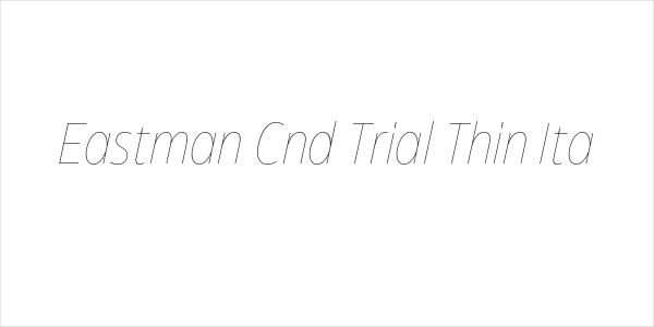 Eastman Cnd Trial Thin Ita Logo
