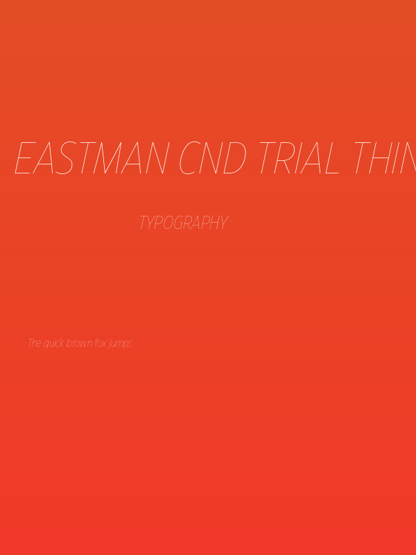 Eastman Cnd Trial Thin Ita Poster