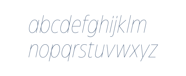 Eastman Cnd Trial Thin Ita Lowercase
