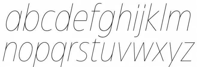 Eastman Cnd Trial Thin Ita 字体 小写