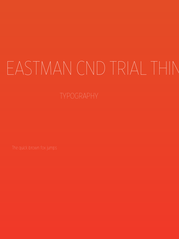 Eastman Cnd Trial Thin Poster