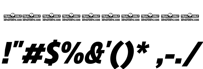 Eastman Cnd Trial XBold Ita Font OTHER CHARS