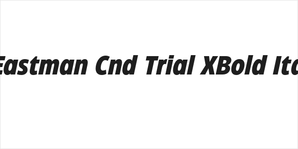 Eastman Cnd Trial XBold Ita Logo