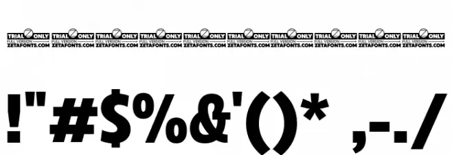 Eastman Cnd Trial XBold Font OTHER CHARS
