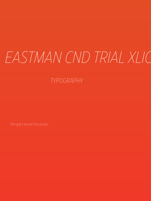Eastman Cnd Trial XLight Ita Poster