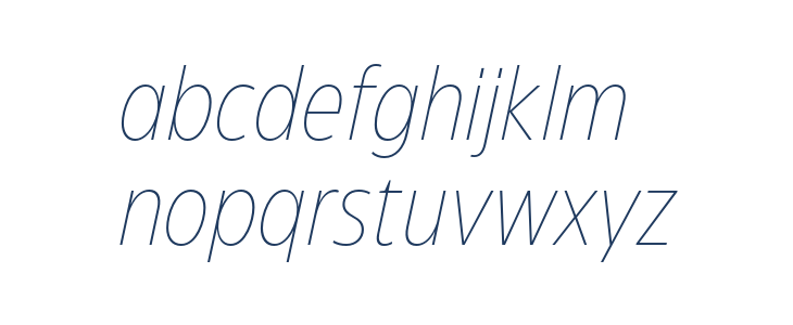 Eastman Cnd Trial XLight Ita Lowercase