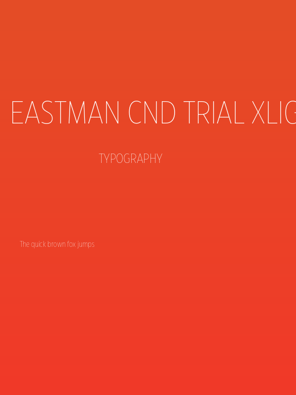 Eastman Cnd Trial XLight Poster