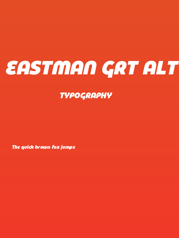 Eastman Grt Alt Trial Black Ita Poster