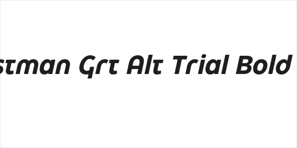 Eastman Grt Alt Trial Bold Ita Logo