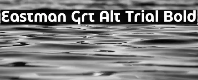 Eastman Grt Alt Trial Bold Font examples