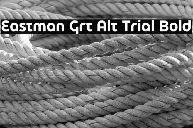 Eastman Grt Alt Trial Bold Font examples