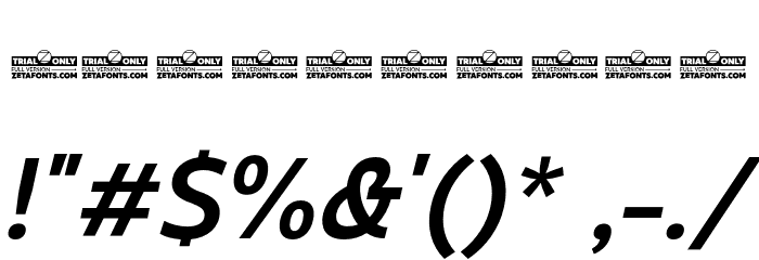 Eastman Grt Alt Trial DmBold Ita Font OTHER CHARS