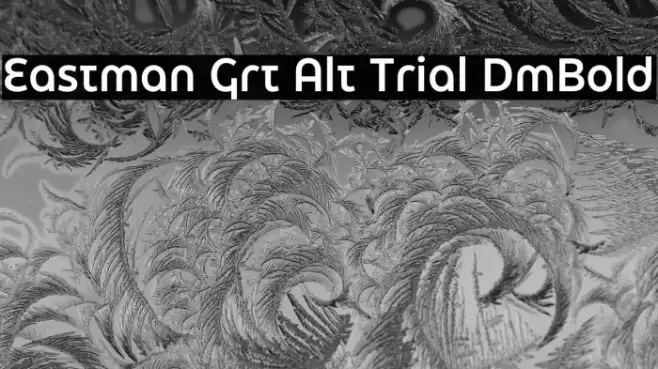 Eastman Grt Alt Trial DmBold Font examples