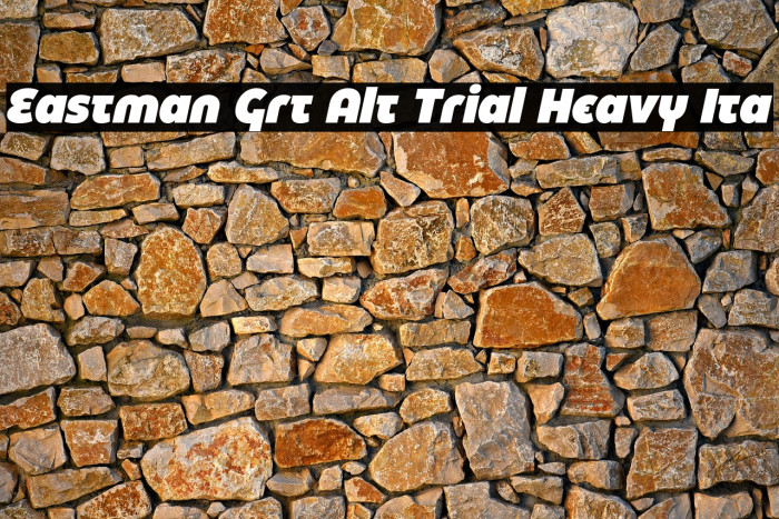 Eastman Grt Alt Trial Heavy Ita Example 1