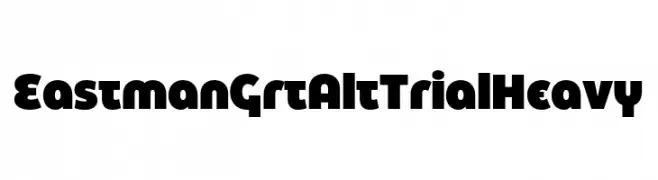 Eastman Grt Alt Trial Heavy  Free Fonts Download