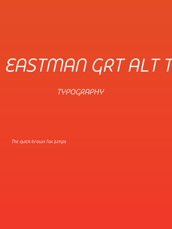 Eastman Grt Alt Trial Ita Poster
