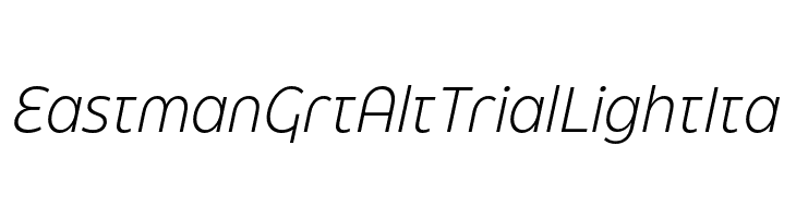 Eastman Grt Alt Trial Light Ita  Frei Schriftart Herunterladen