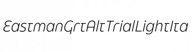 Eastman Grt Alt Trial Light Ita  Free Fonts Download