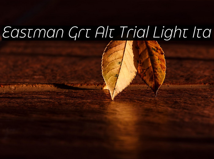Eastman Grt Alt Trial Light Ita Example 2