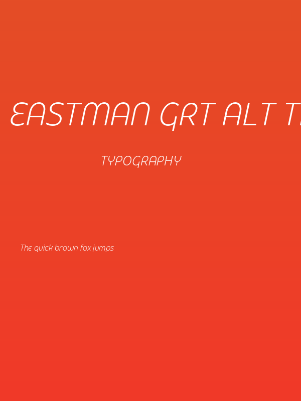 Eastman Grt Alt Trial Light Ita Poster
