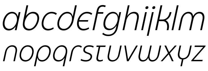 Eastman Grt Alt Trial Light Ita Font LOWERCASE