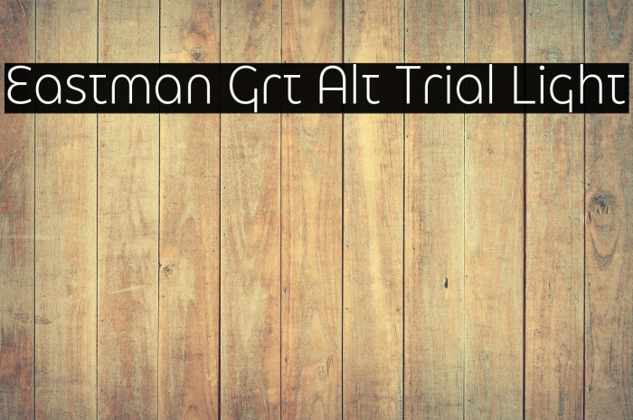 Eastman Grt Alt Trial Light Example 2