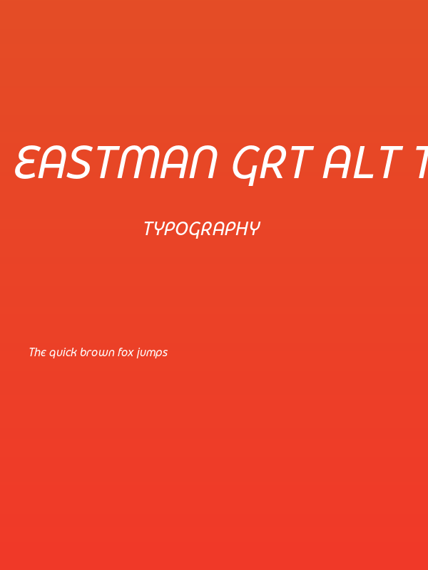 Eastman Grt Alt Trial Medium Ita Poster