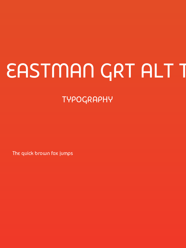Eastman Grt Alt Trial Medium Poster