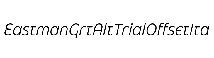 Eastman Grt Alt Trial Offset Ita  les polices de caractères gratuit tlcharger