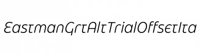 Eastman Grt Alt Trial Offset Ita  免费字体下载